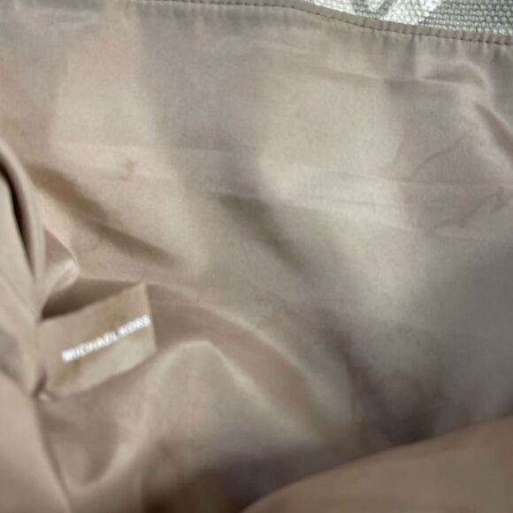 Michael Kors Metallic gold zebra print large tote gold tone hardwares and straps - Picture 11 of 12